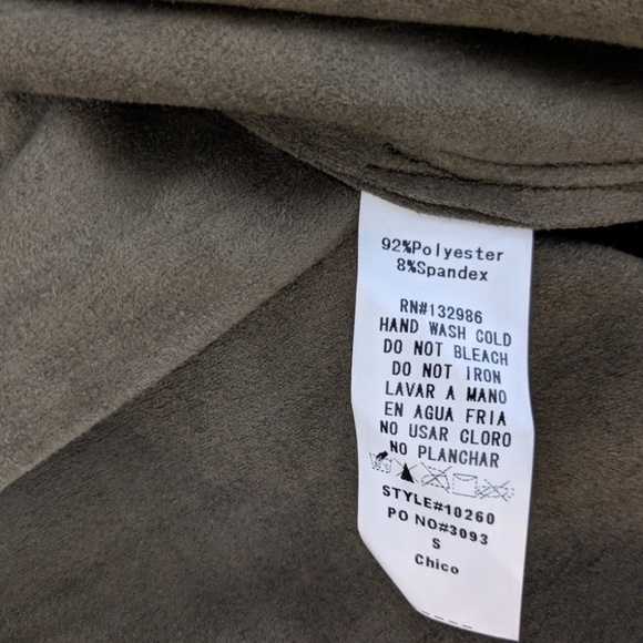 Mittoshop Faux Suede Fringed Festival Vest Sz S - Picture 6 of 7